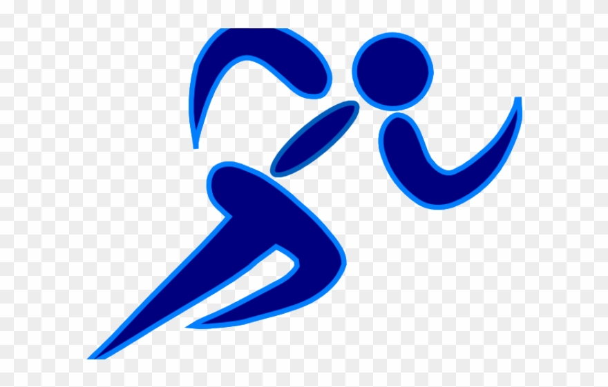 Fitness clipart blue.