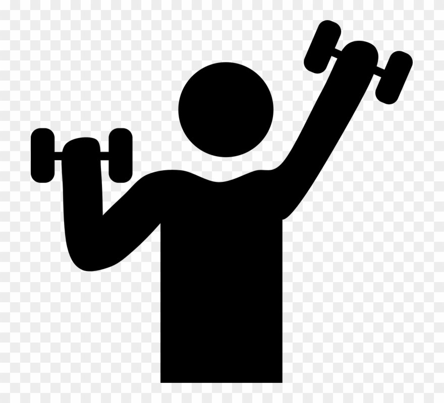 Fitness clipart exercising.