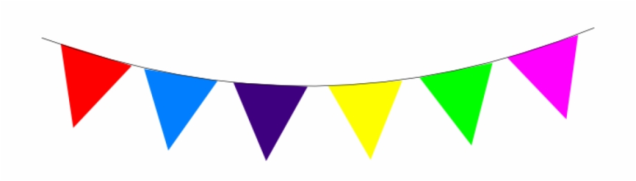Triangle flag banner.