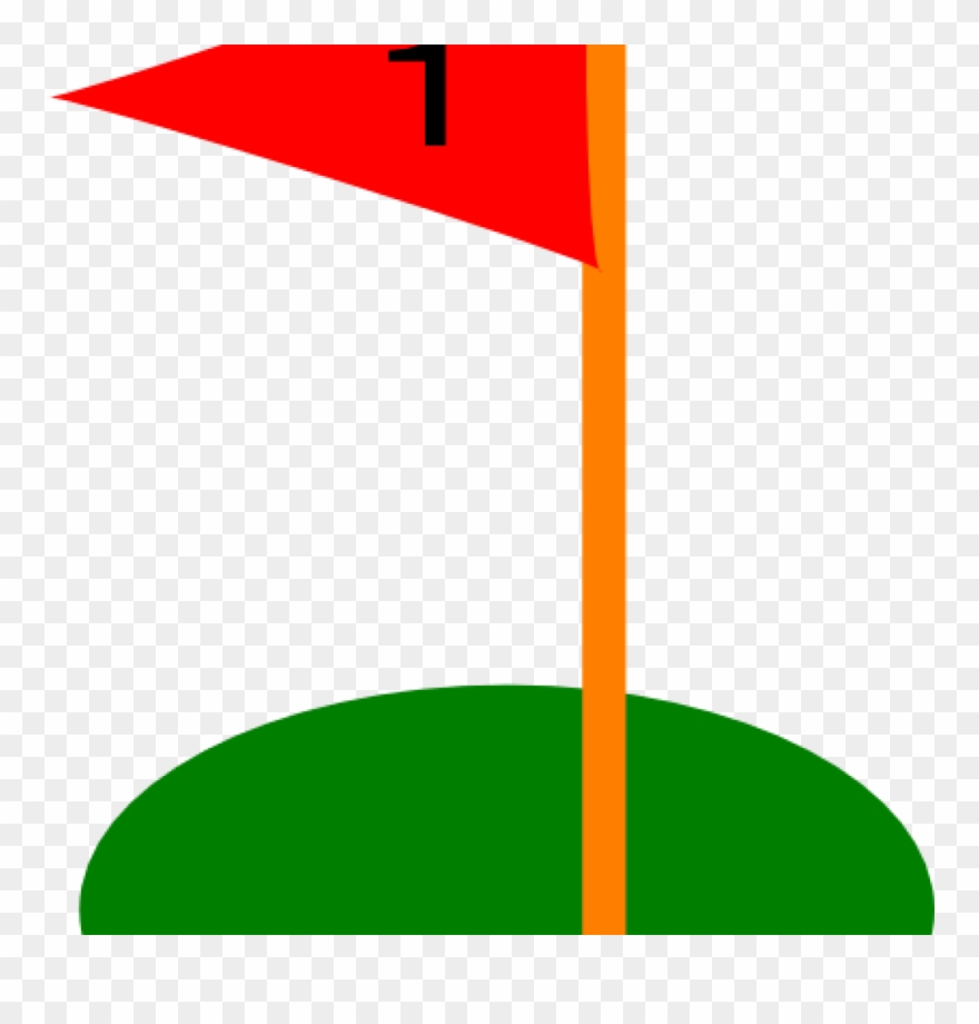 Golf flag clipart.