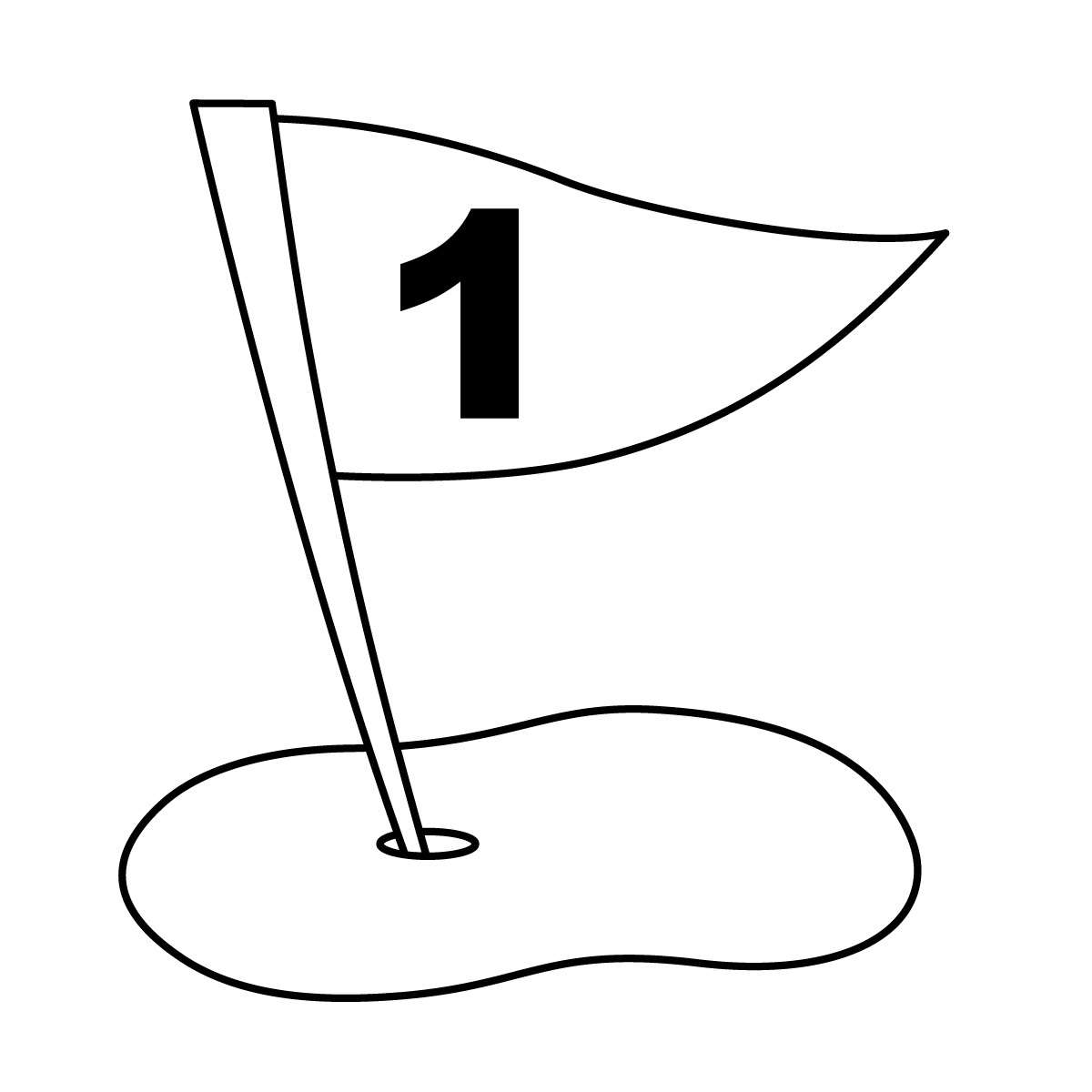 Golf Flag Clipart