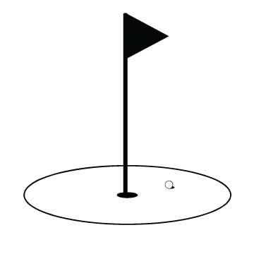 flags clipart black and white golf
