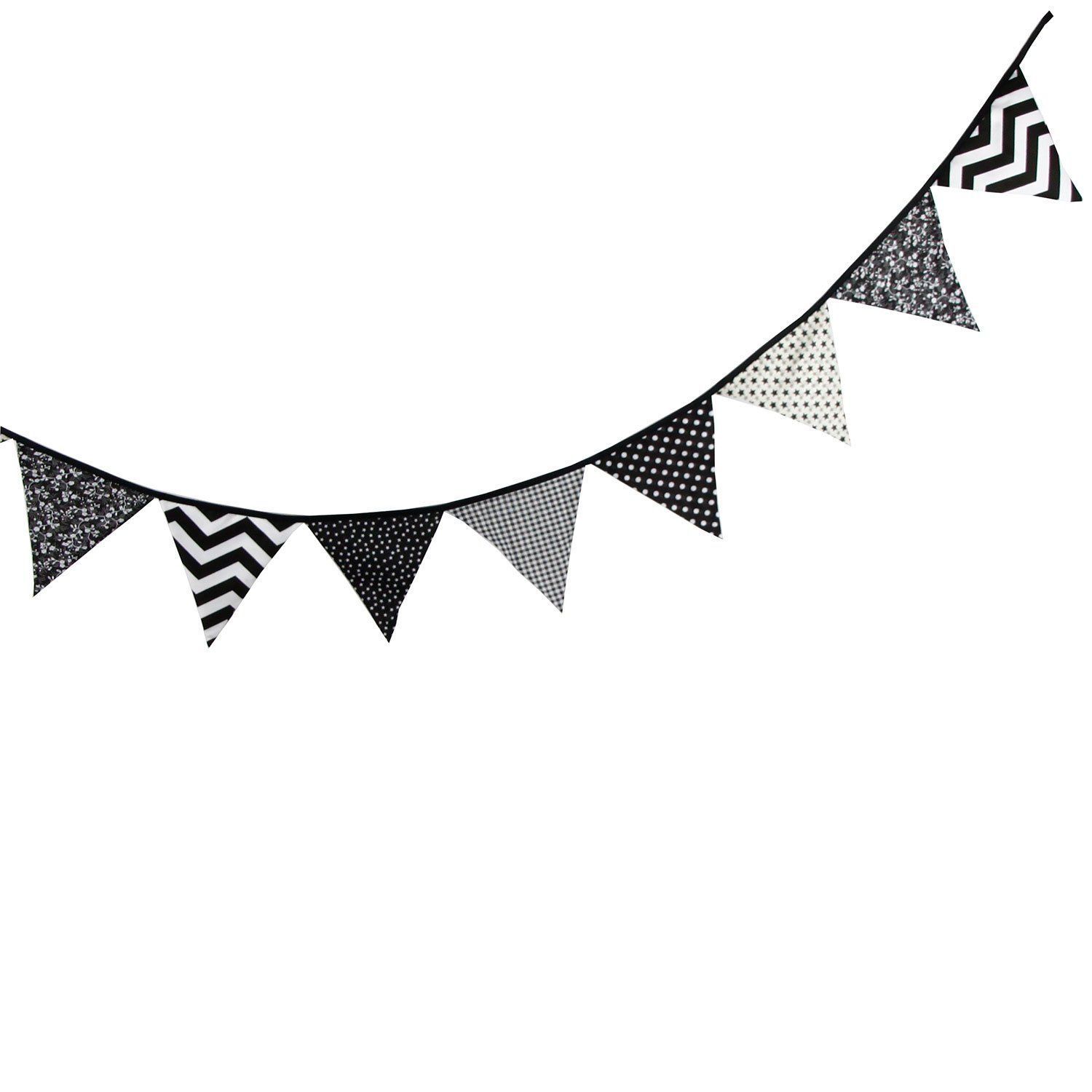 flags clipart black and white pennant
