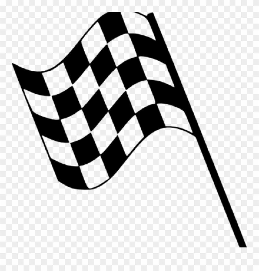 flags clipart black and white racing