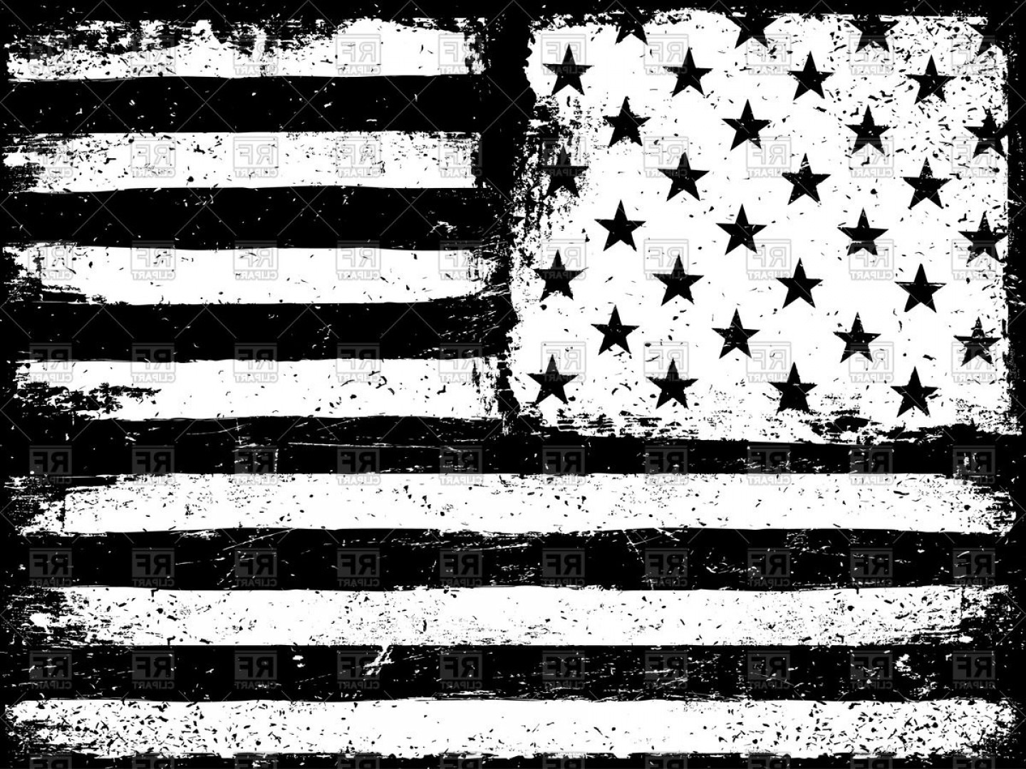 Stars And Stripes Usa Flag Vector Clipart
