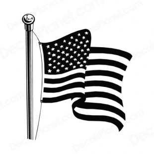 flags clipart black and white waving flag