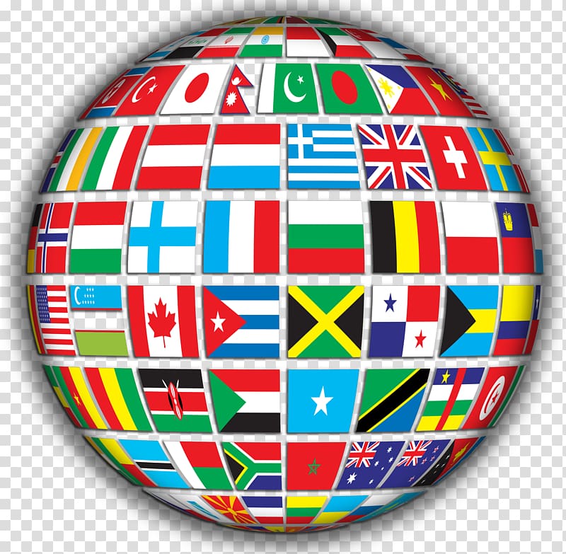 Globe Flags of the World , Country Flag transparent