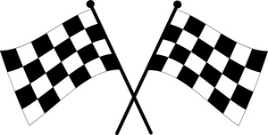 Racing flag clipart.