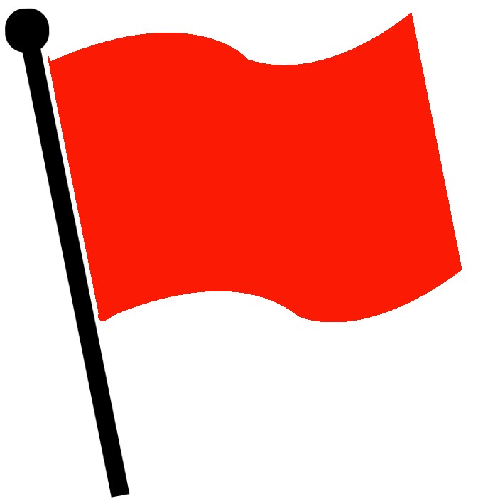 Red flag images.