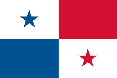 Panama flag vector.