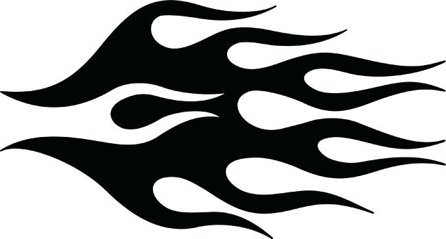 Flames Clipart Black And White