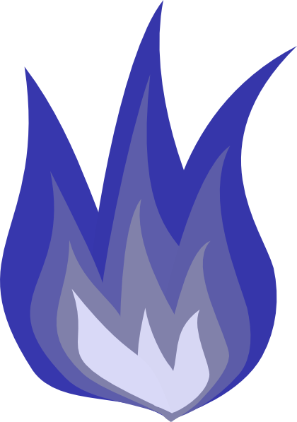 Blue Flame Clip Art at Clker