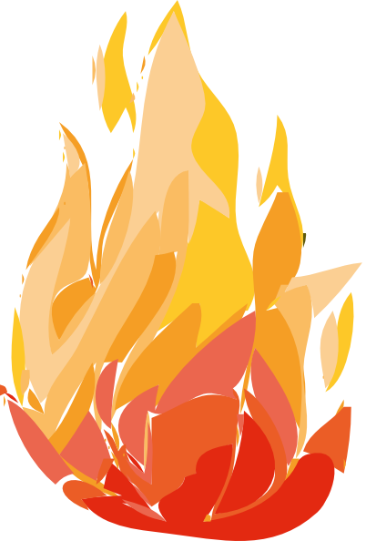 flames clipart burning