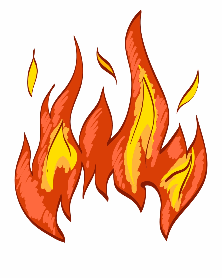 flames clipart drawing