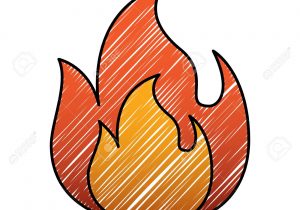 Simple flame drawing.