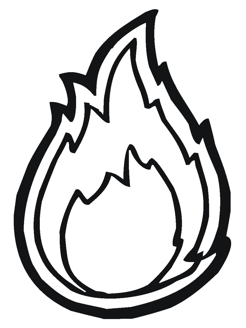 Free flame outline.