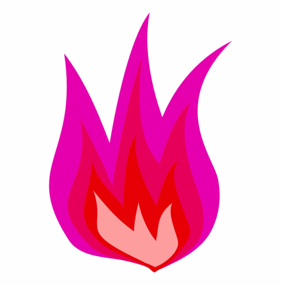 flames clipart pink