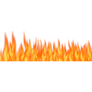 Realistic fire flames clipart