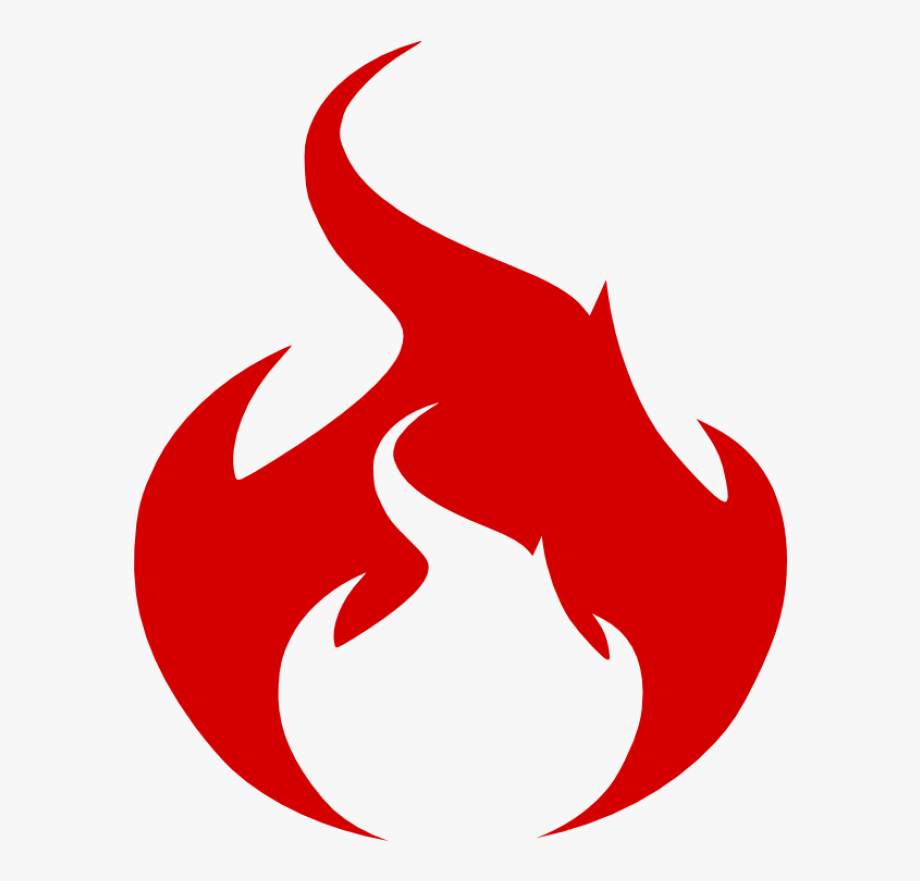 flames clipart red