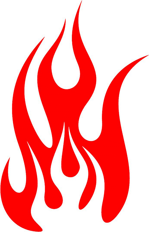 Red flames clipart