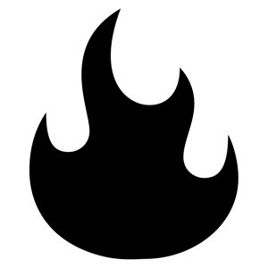 flames clipart silhouette