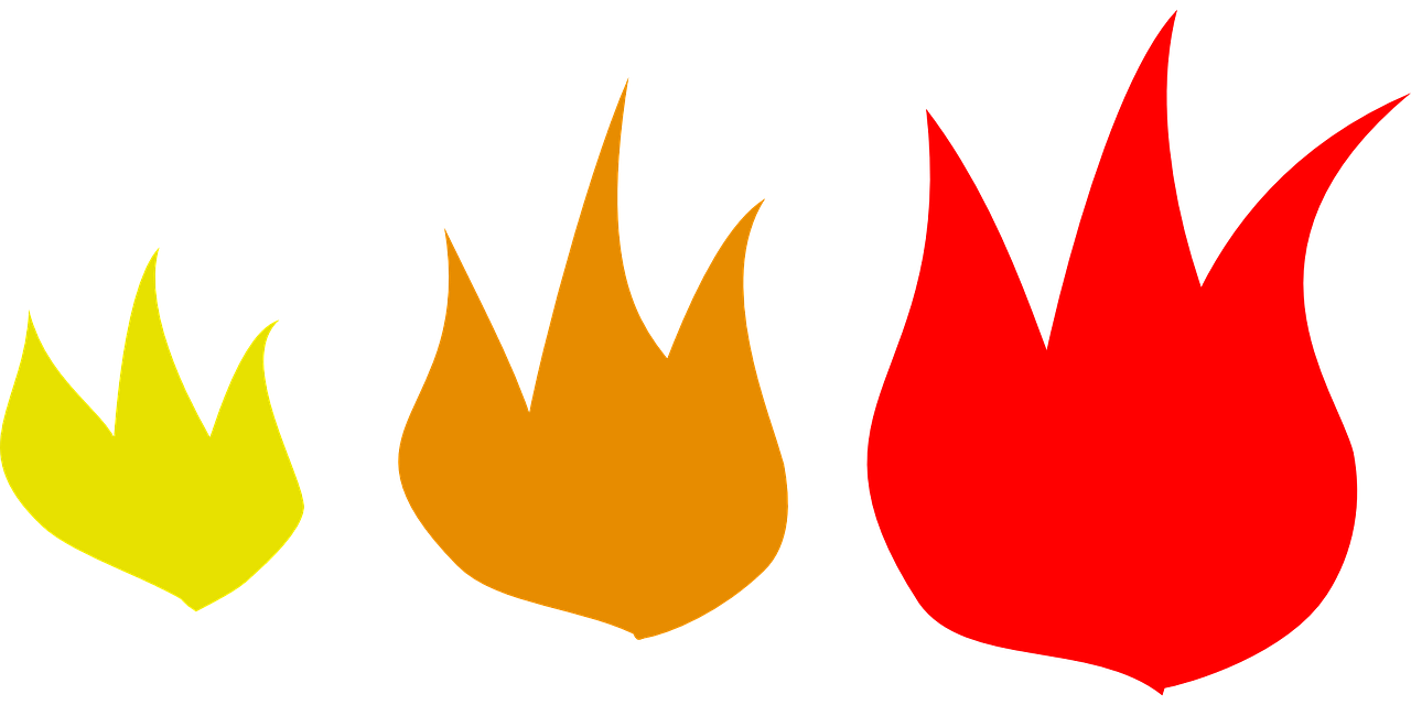 Flames clipart printable.