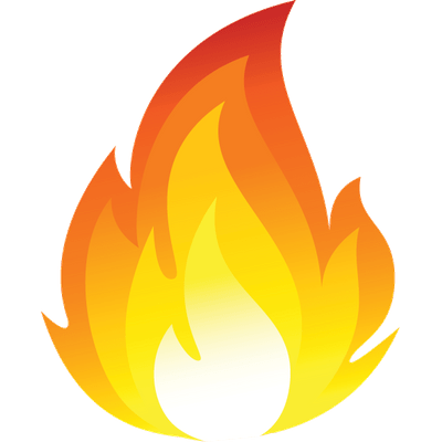 Cartoon Fire Flames Emoji Png Transparent