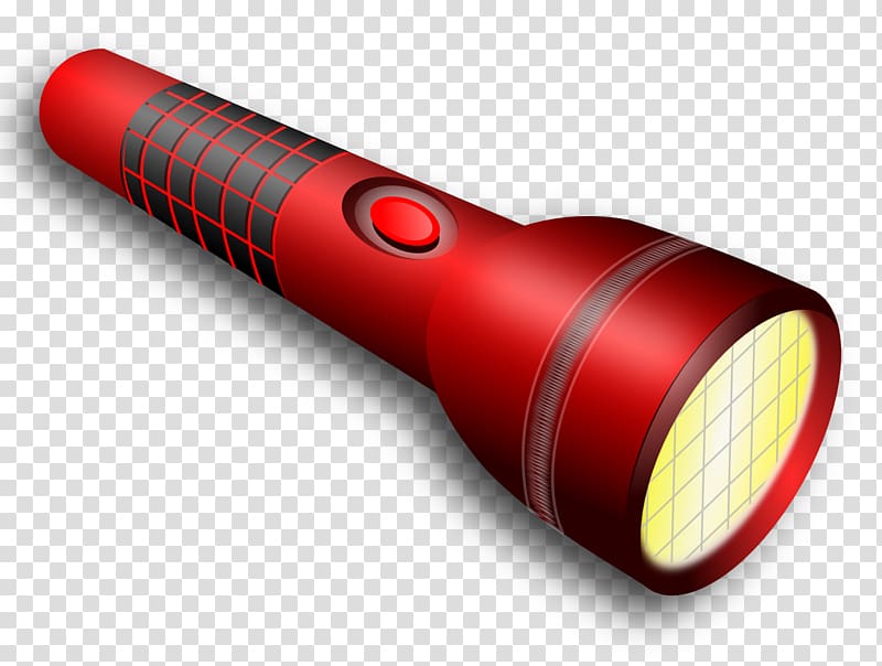 Red and black flashlight illustration, Flashlight Torch