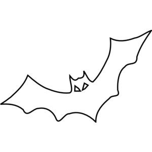 Bat outline clip.