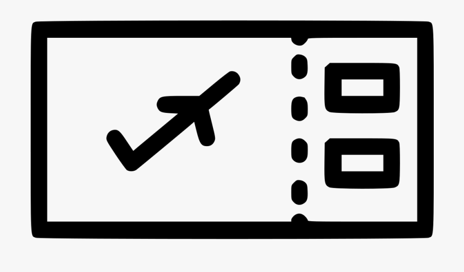 Flight Air Ticket Boarding Pass Svg Png Icon Free Download
