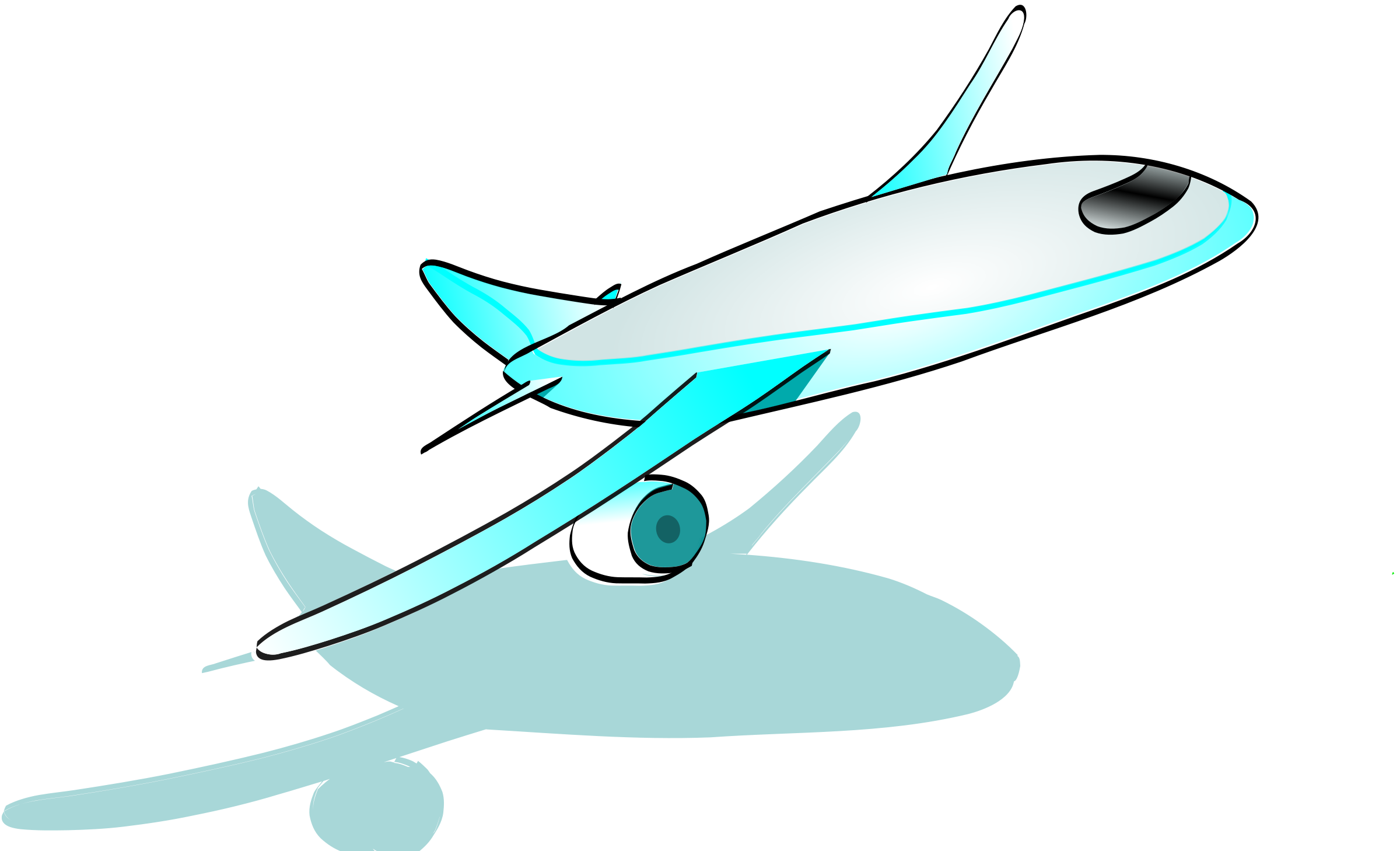Plane Flying Away Clipart