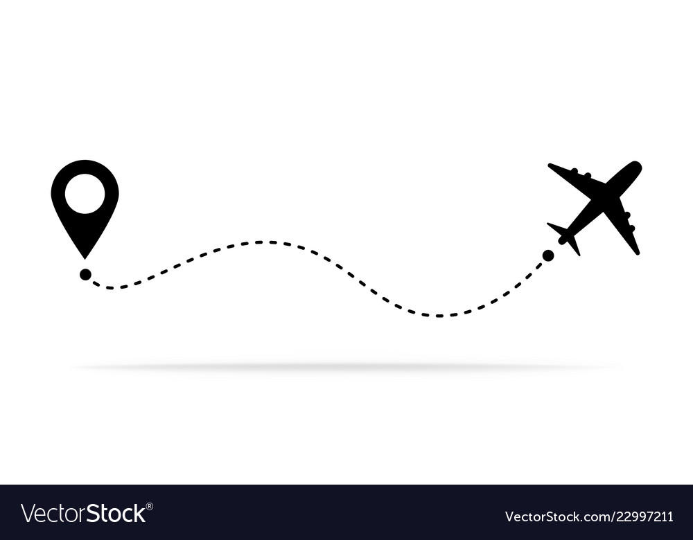 Airplane travel concept.