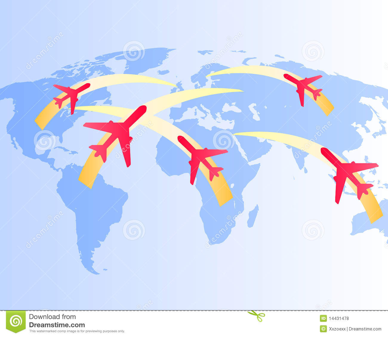 Flight routes the.