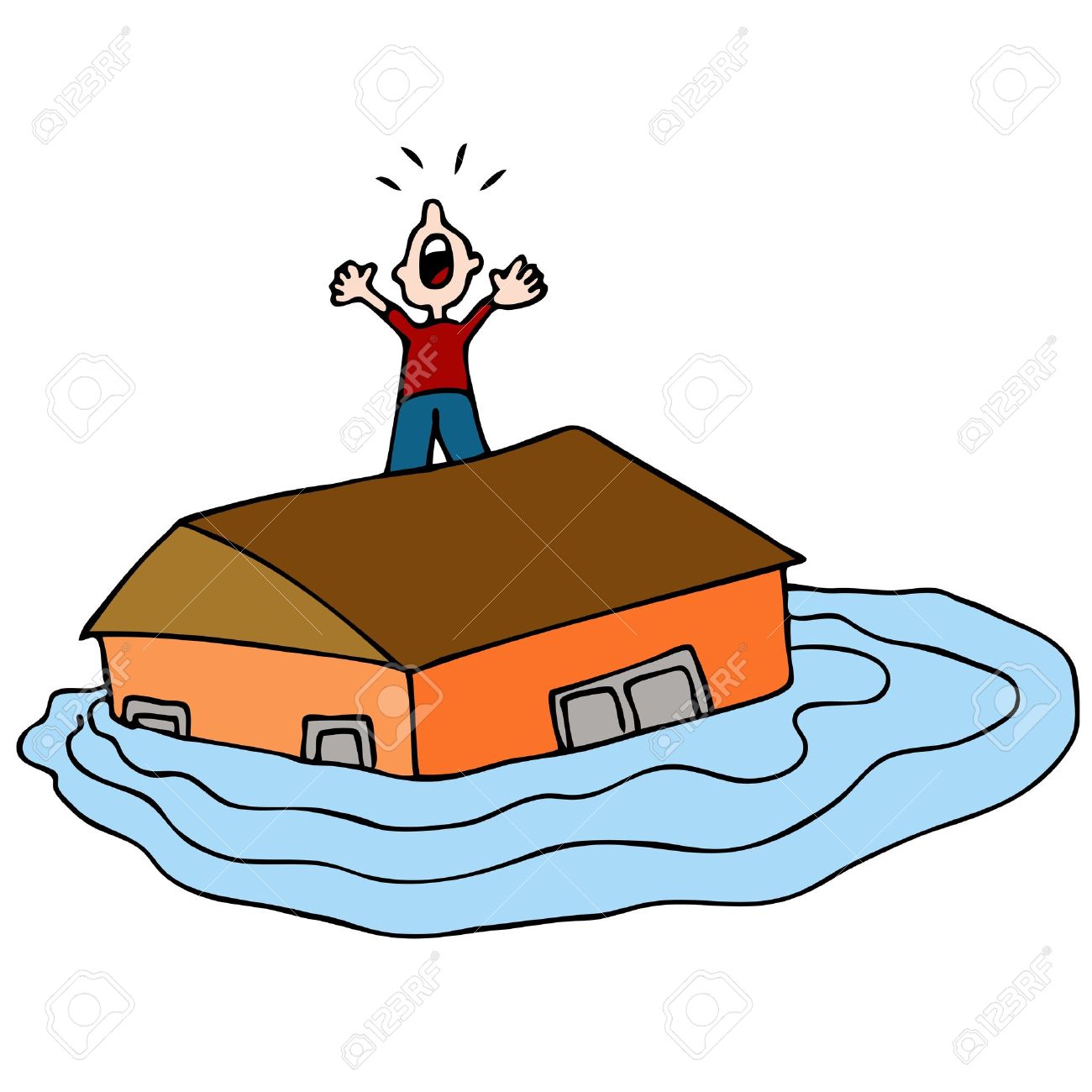 Flooding clipart free.