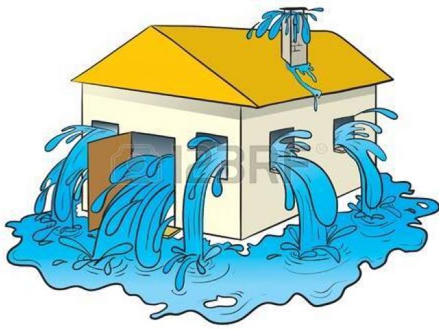 flood clipart house