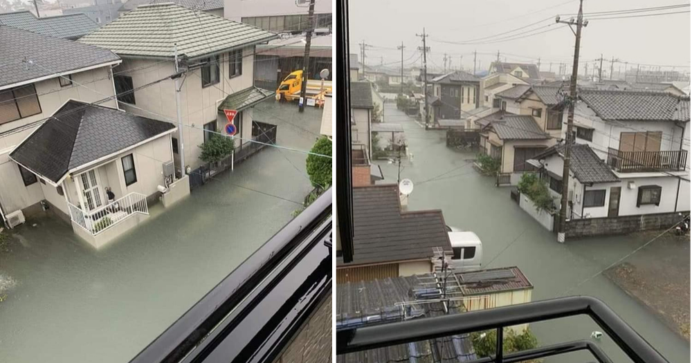 Totally clean floodwaters devoid of trash after Japan
