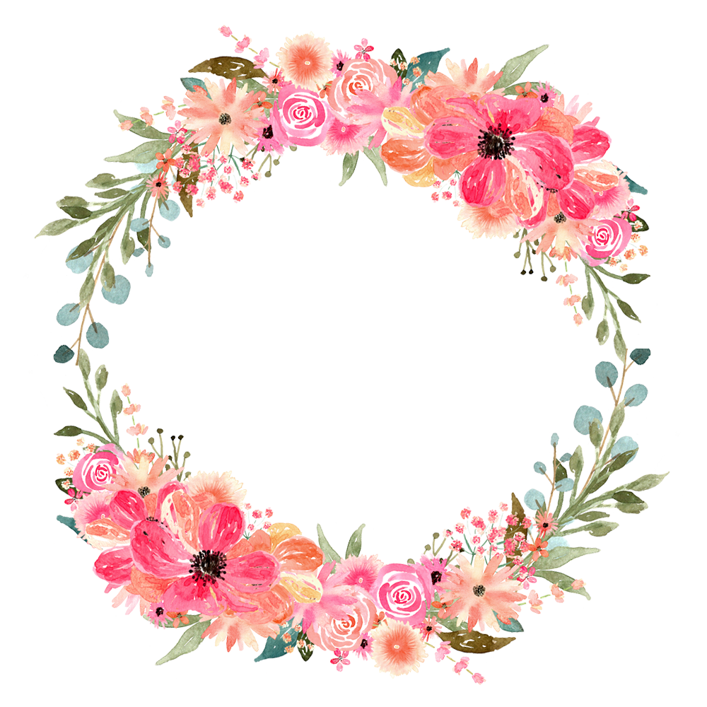 Floral clipart circle, Floral circle Transparent FREE for