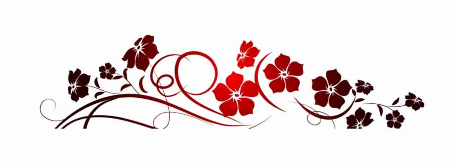 Red Flowers Decoration Png Clipart