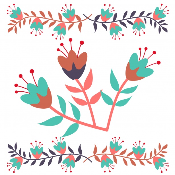Floral Decorative Clipart Free Stock Photo