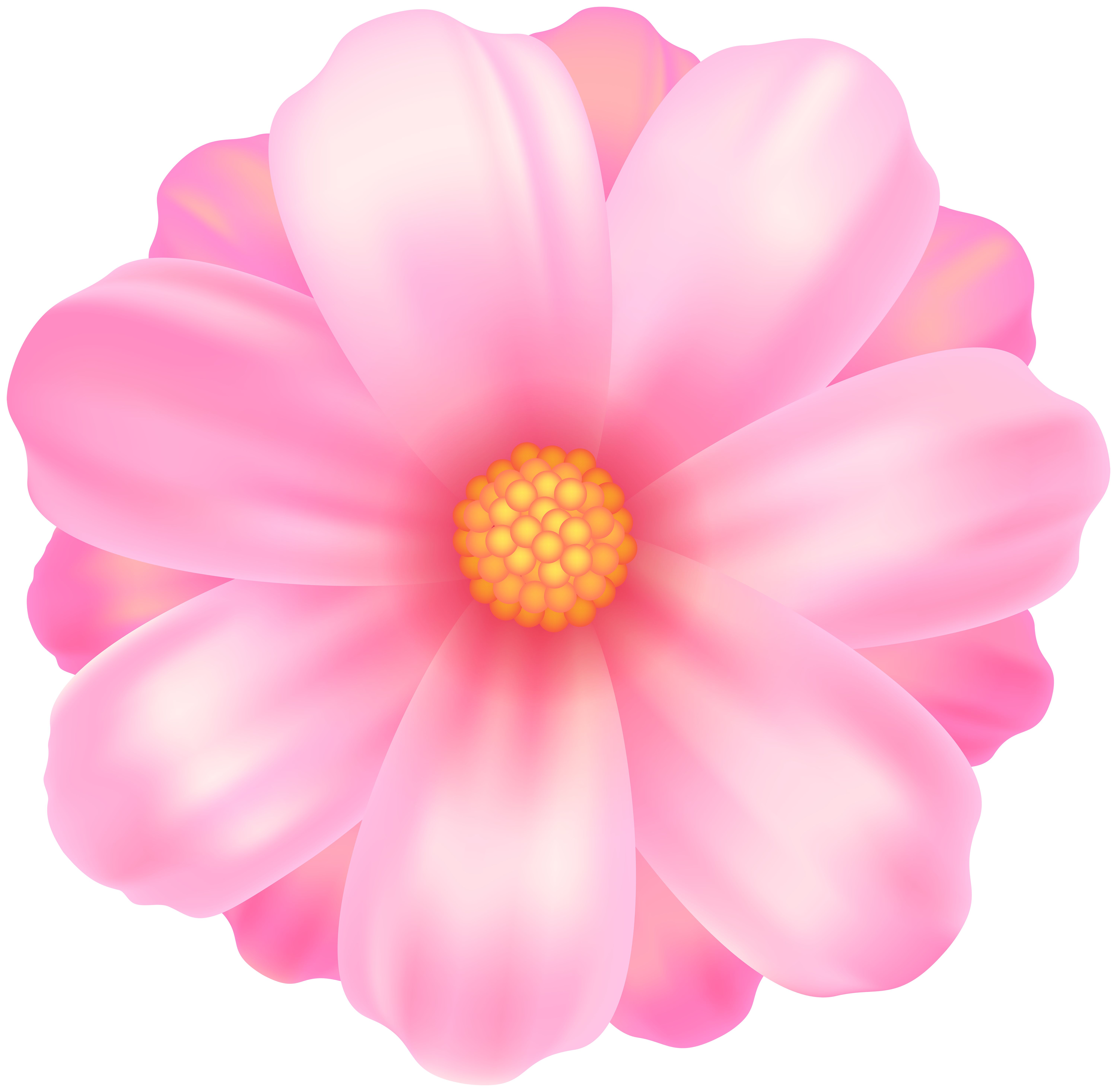 floral clipart pink