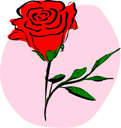 Flower clip art rose