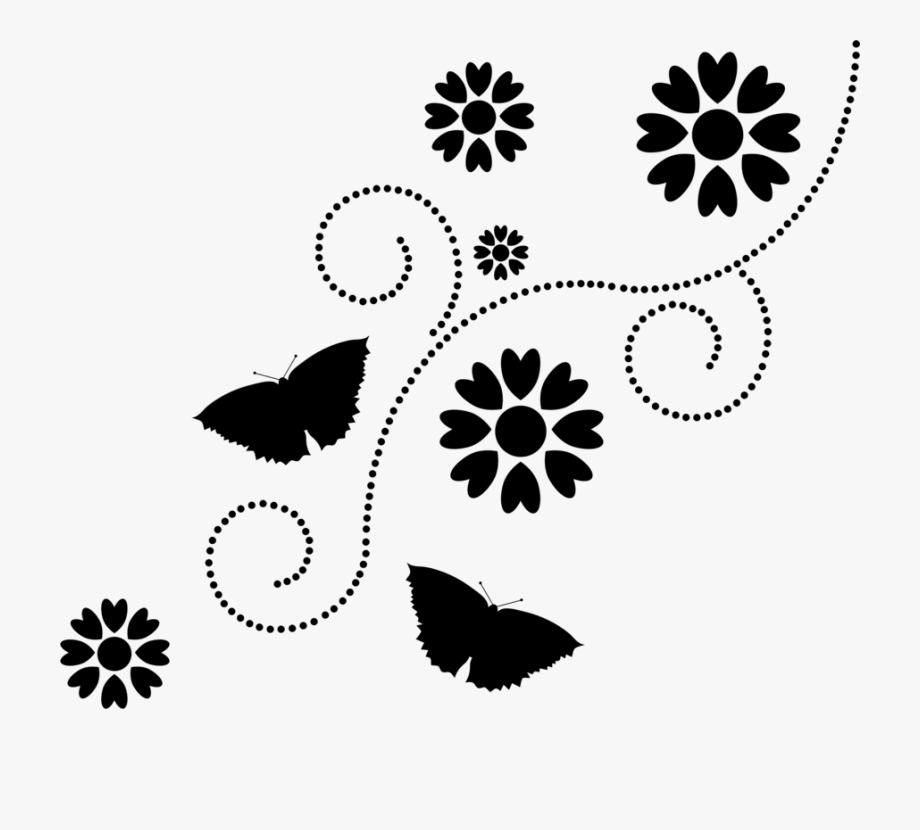 Floral Clipart Silhouette and other clipart images on Cliparts pub™