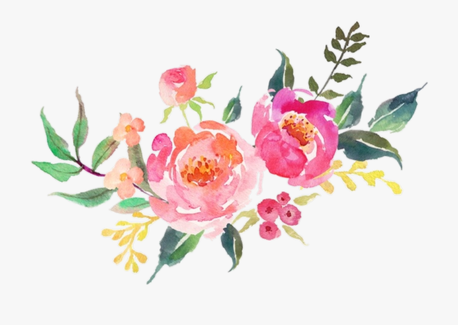 Watercolor Flowers Clipart Transparent , Png Download