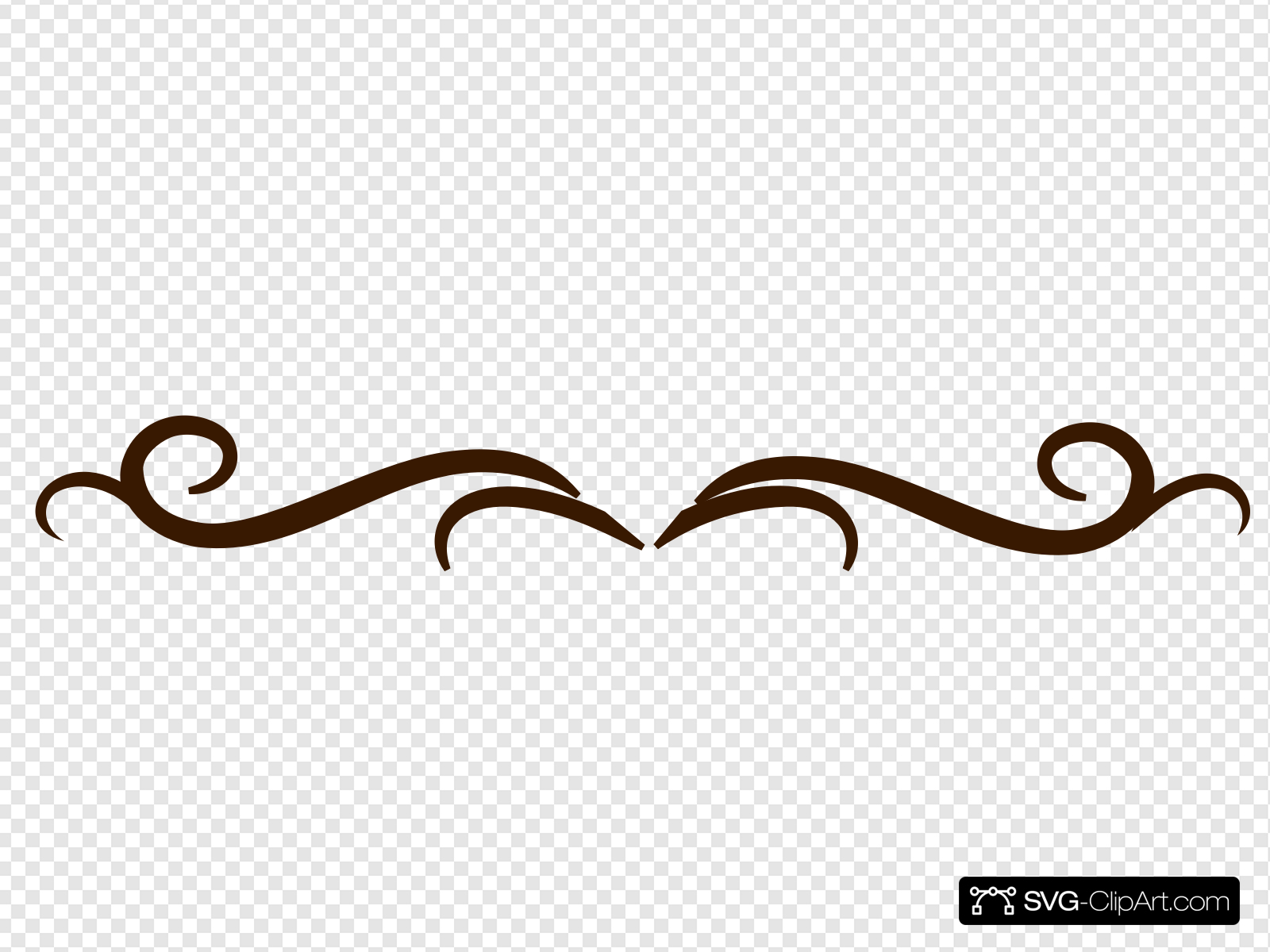 Dark Brown Flourish Clip art, Icon and SVG