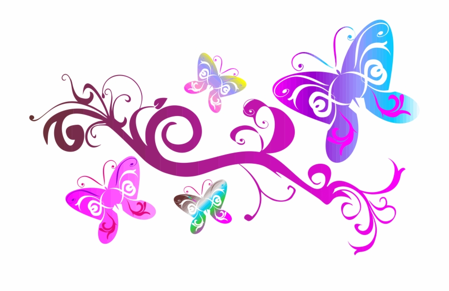 Clip Black And White Butterflies Big Image Png