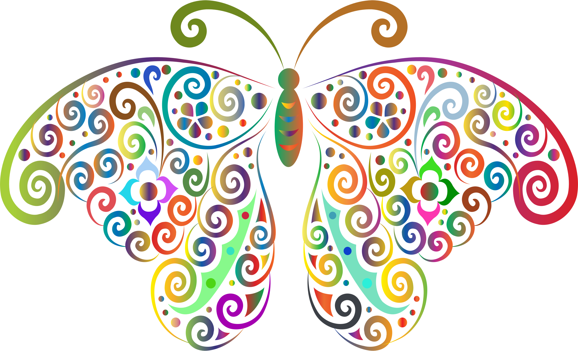 Flourish clipart butterfly, Flourish butterfly Transparent