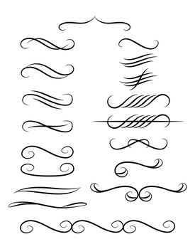 Calligraphy dividers page.