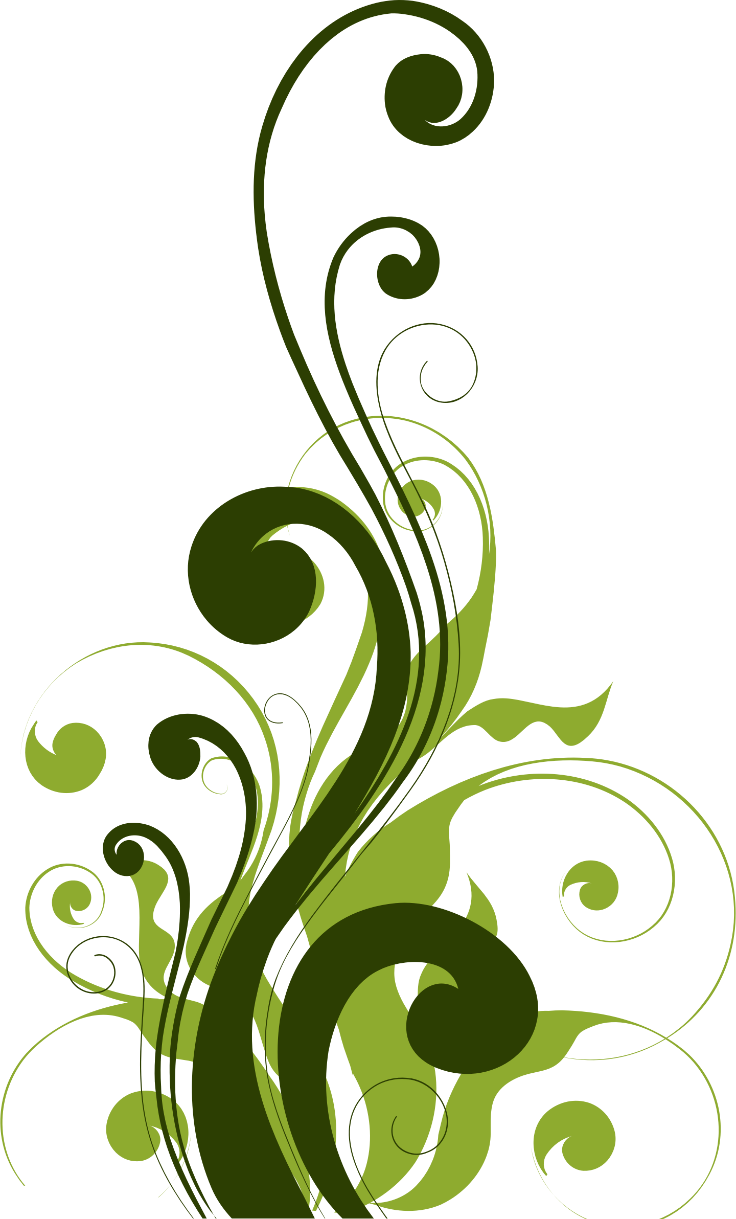 Green Flourish Cliparts