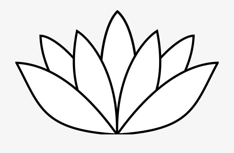 Banner Royalty Free Lotus Flower Clipart Black And