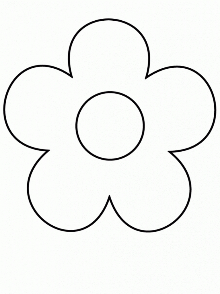 Black And White Drawing Of A Flower